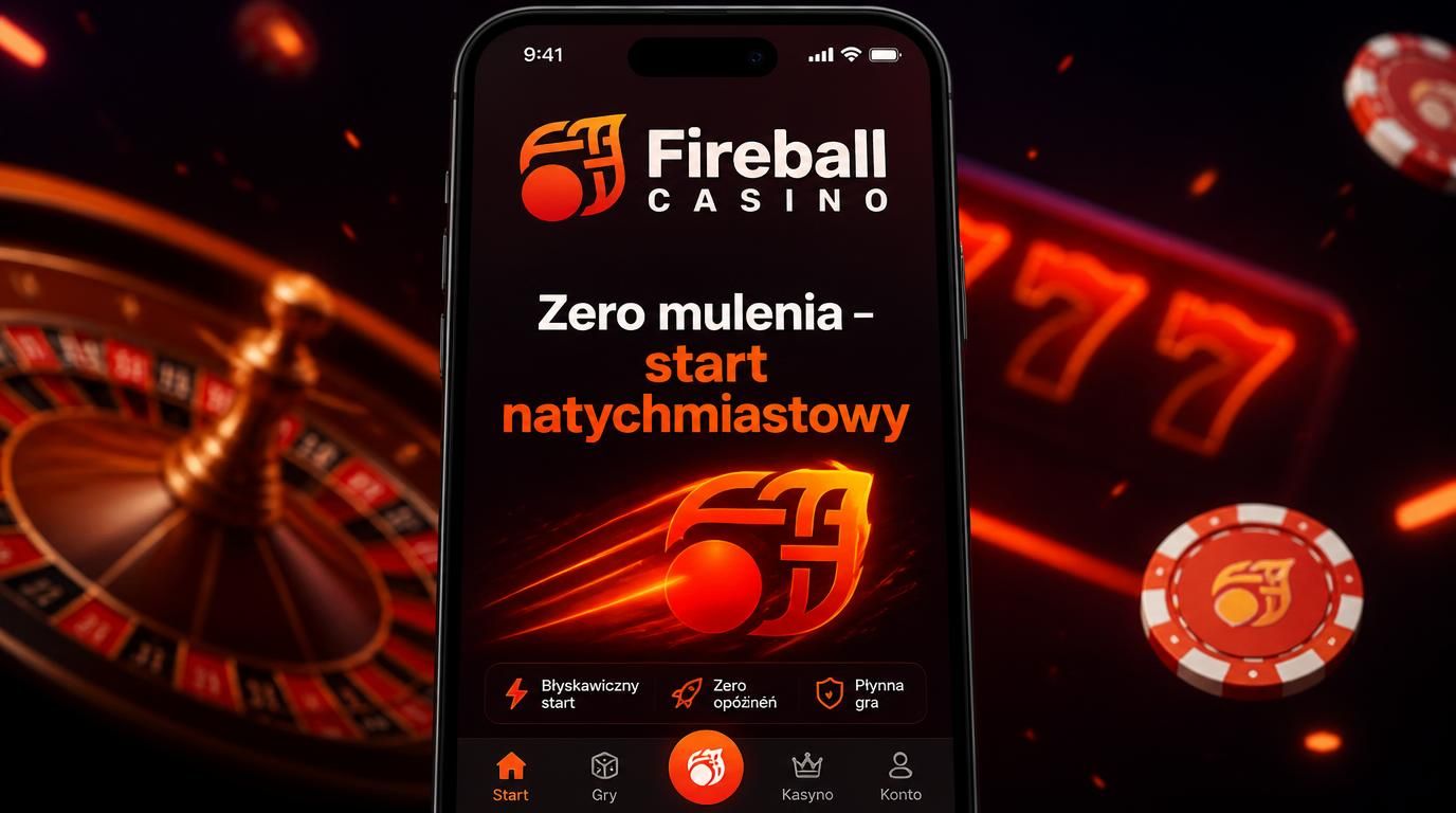 Smartfon z aplikacją Fireball szybko uruchamiającą się, bez opóźnień i zawieszeń